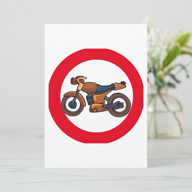 Convites Sinal de Proibido Motocicletas (Criador carregado)