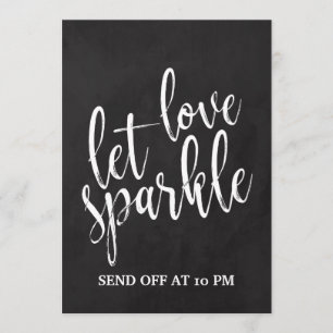 Convites Sinal de Quadro de Barato de Envio do Sparkler