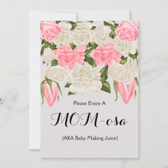 Convites Sinal do bar das mães para o chá de fraldas (Frente)