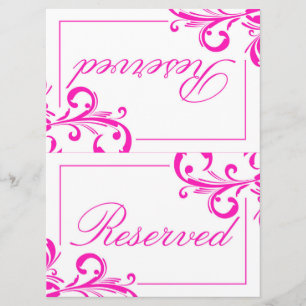Convites Sinal Reservado 311 Swanky Swirls 2