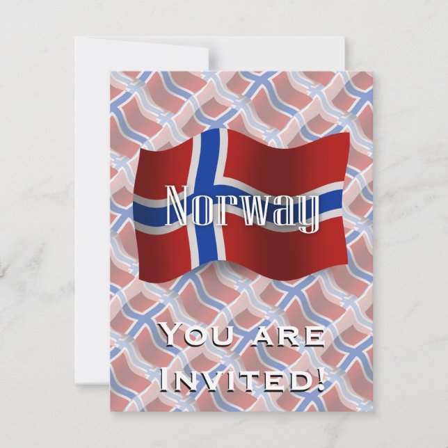 Convites Sinalizador de ondas da Noruega (Frente)