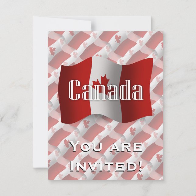 Convites Sinalizador de ondas do Canadá (Frente)