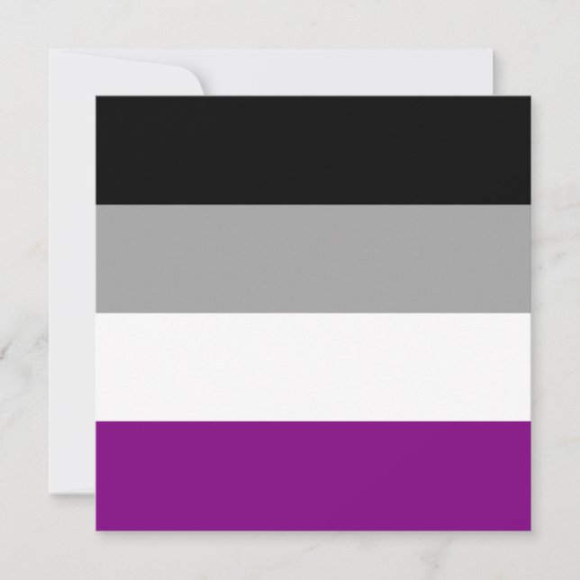 Convites Sinalizador de Orgulho Asexual (Frente)