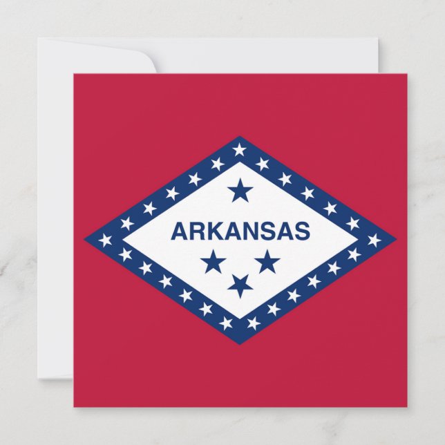 Convites Sinalizador do Estado do Arkansas (Frente)