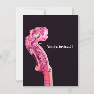 Convites SINFONIA / MÚSICA CLÁSSICA ,Fúcsia