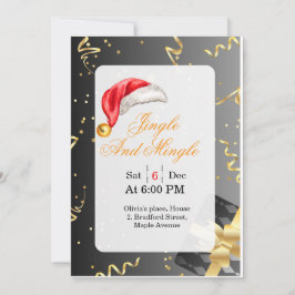 Convites Singles and Friends Christmas Party Invite 