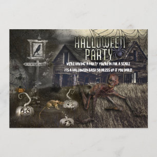 Convites Sinistros para Festa de Halloween na Aven