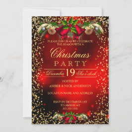 Convites Sinos de Azeite Vermelho Foto Festa de Natal Féria