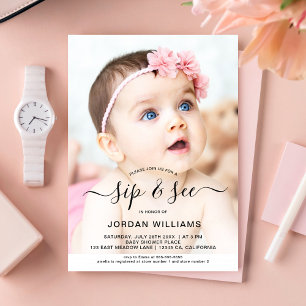 Convites Sip personalizado de fotos e Chá de fraldas
