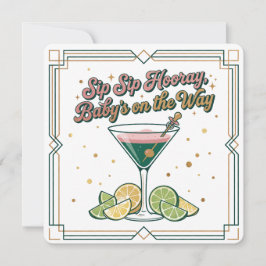 Convites Sip Sip Hooray Cocktail Lounge | Chá de Bebê
