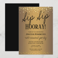 Sip Sip Hooray Elegante Dourado Partido de Aposent