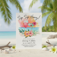 Sippin costeira" | Chá de fraldas de praia tropica