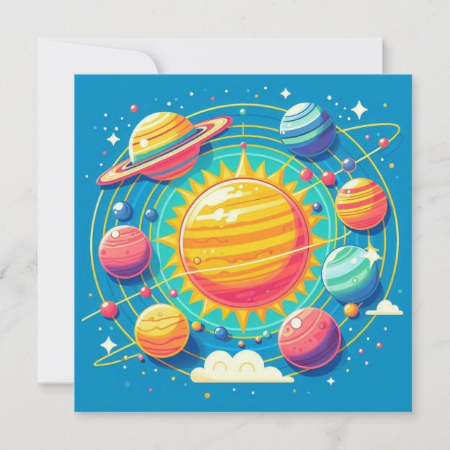 Convites Sistema Solar (Frente)