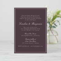 Site de Casamento Formal Clássico com Borda em Scr