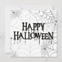 Convites Sítios De Aranha E Texto Feliz De Halloween Assust