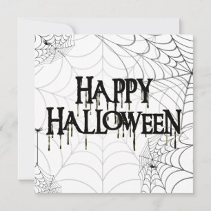 Convites Sítios De Aranha E Texto Feliz De Halloween Assust