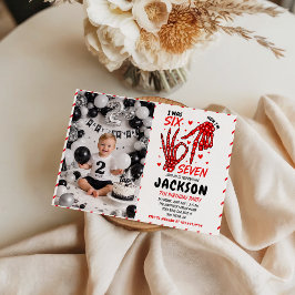 Convites Six Seven Birthday Skeleton Hands Party Invitation