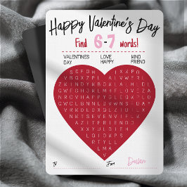 Convites Six Seven Valentine Word Search Heart Exchange