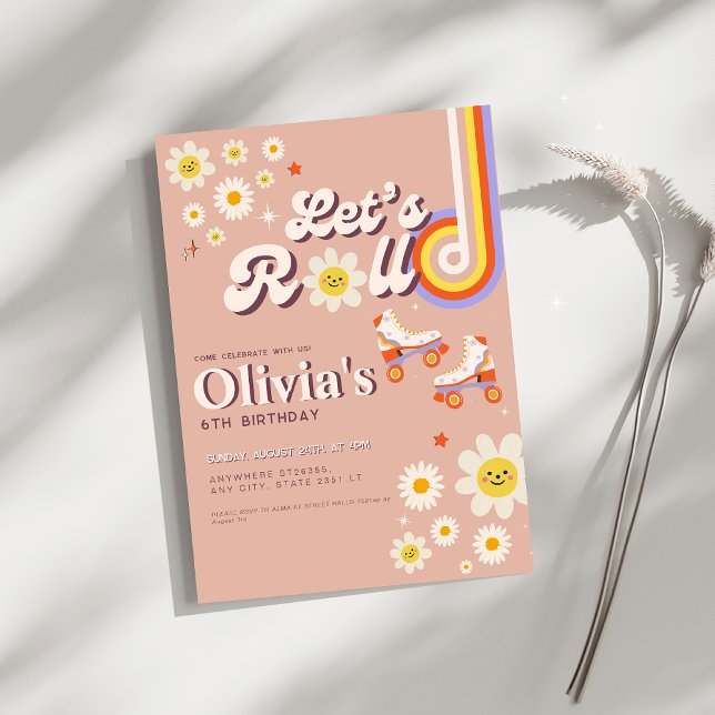 Convites Skate do cilindro de vamos do cilindro traseiro  d (Criador carregado)