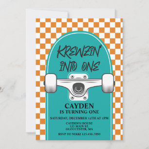 Convites Skateboard Birthday