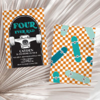 Skateboard Quatro Todos os Anos 4.º Aniversário