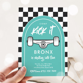 Convites Skateboard Vem Kick It Urban Sport Festa de aniver