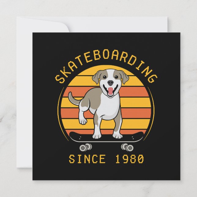 Convites Skateboarding Desde 1980 (Verso)
