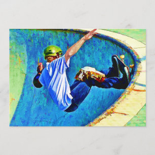 Convites Skateboarding na bacia