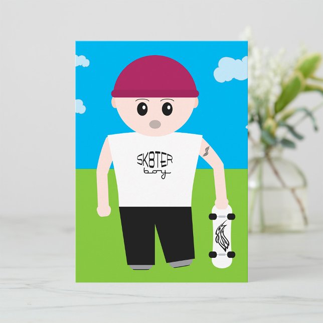 Convites Skater Boy (Criador carregado)