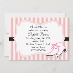 Convites Skates de gelo Vintage
