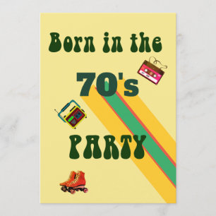 Convites Skates do cilindro retrorreflector fitas 50ª Festa