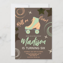 Skates Rollersking Festa de aniversário do cilindr