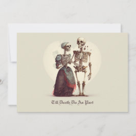 Convites Skeleton Casal Wedding