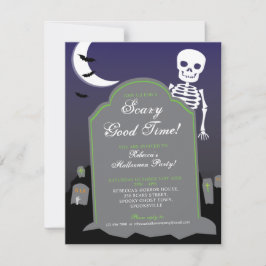 Convites Skeleton Halloween Party