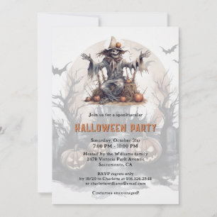 Convites Skeleton Jack-O-Lanterns Festa de Halloween