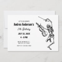 Skeleton tocando violino