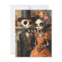Skeletons Black Spiders Halloween RSVP