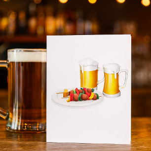 Convites Skewers de churrasco e Cookout de Verão de Cerveja