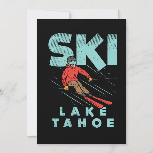 Convites Ski Lake Tahoe (Frente)