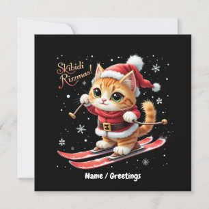 Convites Skibidi Rizzmas O Meme de Natal Divertido Definiti