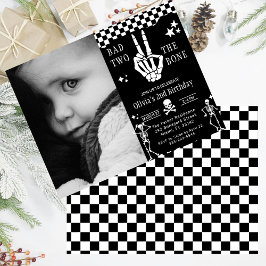 Convites Skull Skeleton Bad to the Bone 2nd Birthday