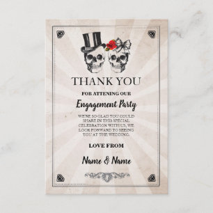 Convites Skulls Halloween Obrigado A Ficha Russa De Casamen