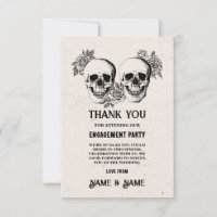 Skulls Halloween Obrigado A Ficha Russa De Casamen