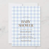 Sky Blue Gingham | Chá de fraldas de Picnic de Ver