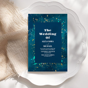 Convites Sky Full Moon Celestial Galaxy Stars Casamento