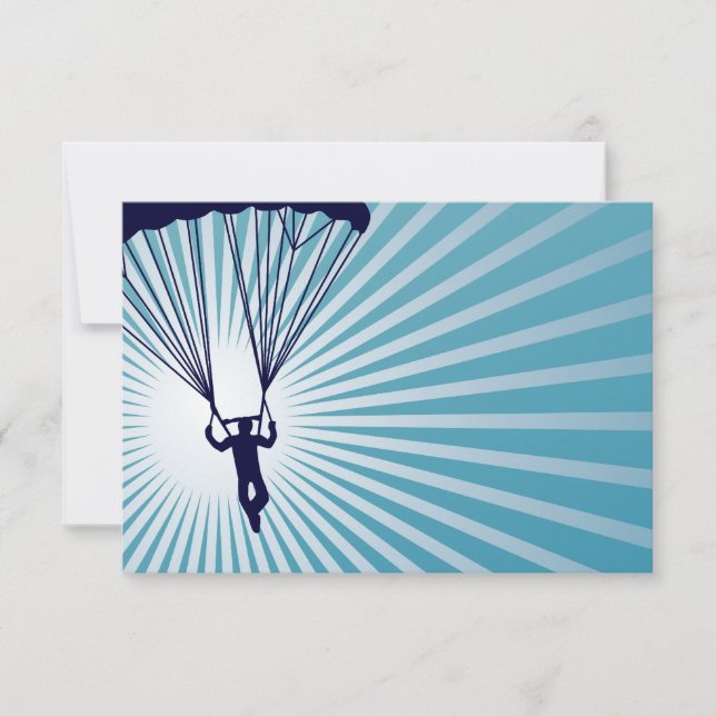 Convites skydiver muito ao alto (Frente)