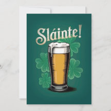 Slàinte! Pint de Cerveja no Dia de São Patrício em