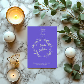 Convites Slate Blue & Silver Diamond Salvar o Casamento de 