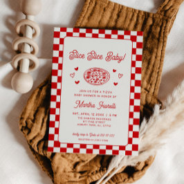 Convites Slice Slice Baby Pizza Baby Shower
