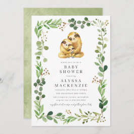Convites Sloth Baby Shower Invitation